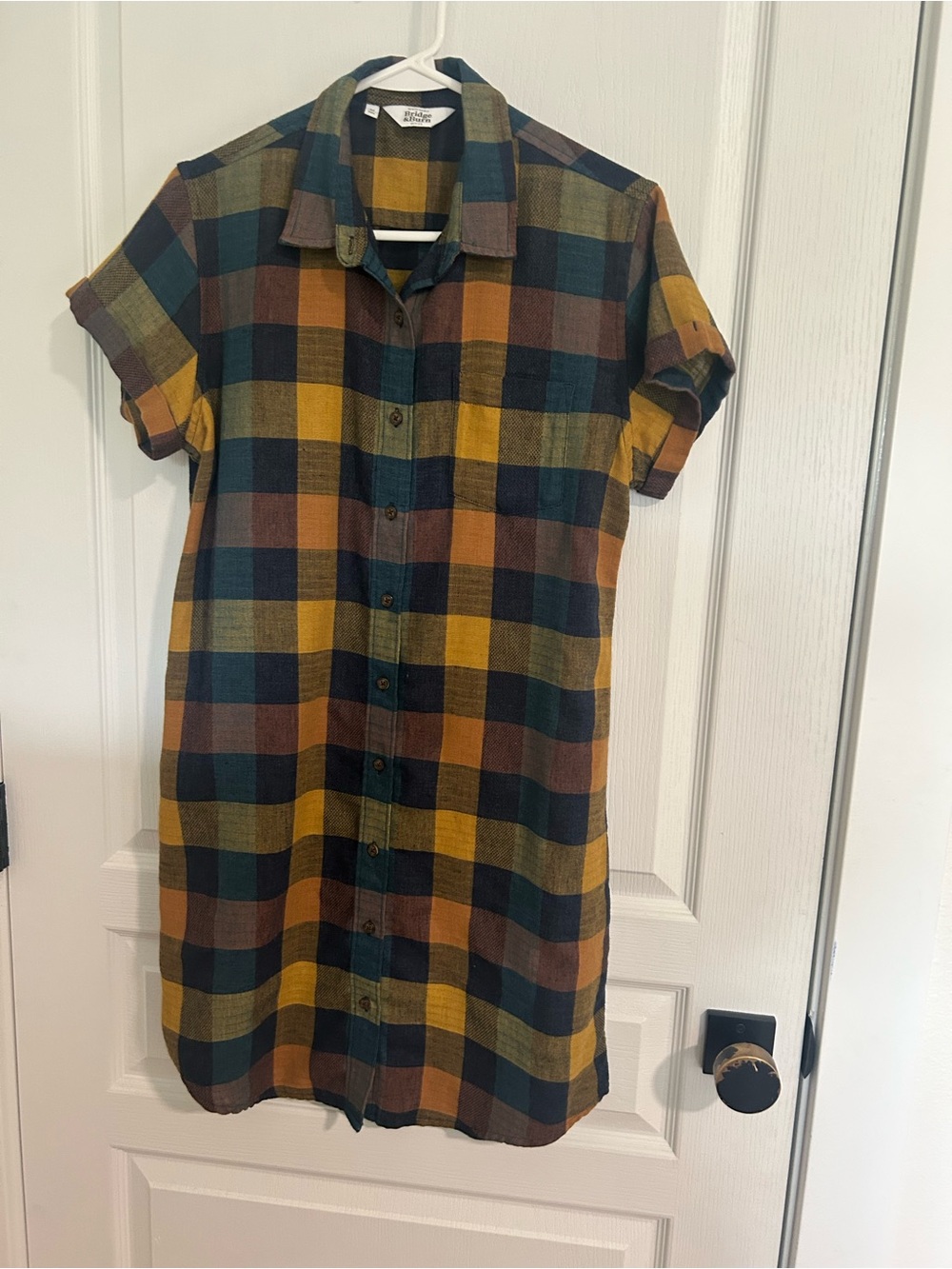 Bridge & Burn Moonbow Plaid Shirt Dress